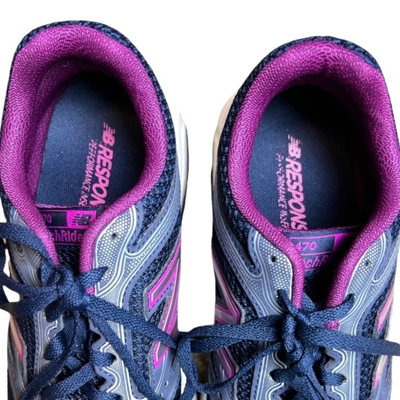New Balance 470 V1 Running Shoes Navy Size 8 - Picture 9 of 11